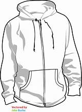 Hoodie Clipground sketch template