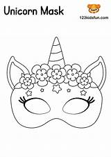 Masquerade Masque Licorne Coloriage Daisy Mardi 123kidsfun Sondakikahaberim Gras sketch template