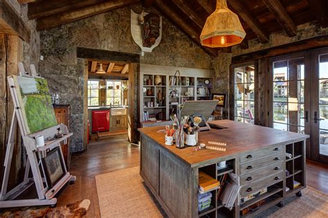 motivational rustic home office designs   inspire