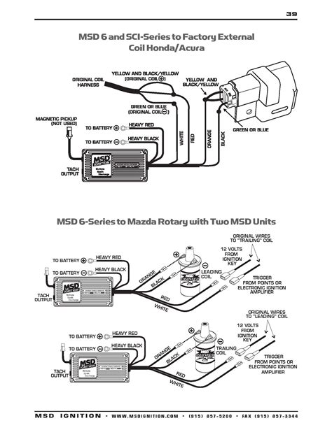 msd al wiring diagram  msd distributor