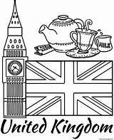 Ben Drapeau Royaume Flag Angleterre Londres Bouncy Coloriages Flags Pour sketch template