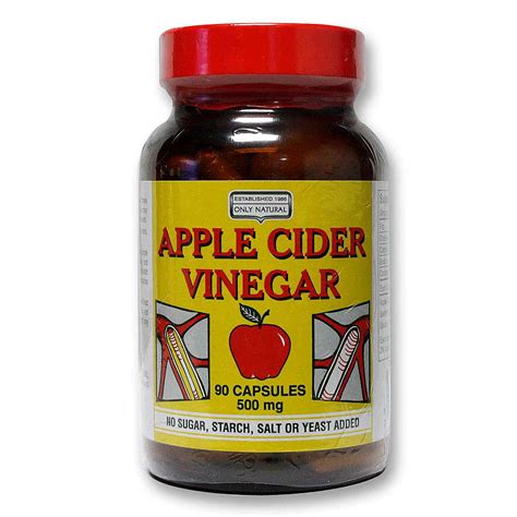 natural apple cider vinegar  mg  capsules evitaminscom
