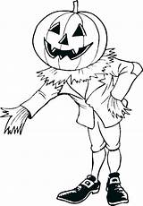 Pages Scarecrow Coloring Fall Getdrawings sketch template