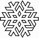 Snowflakes sketch template