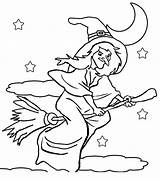Witches Bruxa Colorir Ausmalbilder Desenhos Hexe Ausdrucken Spooky Flying Hexen Bruxas Cool2bkids Malvorlagen sketch template