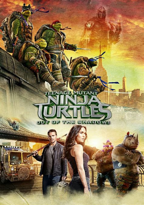 teenage mutant ninja turtles out of the shadows 2016 posters — the