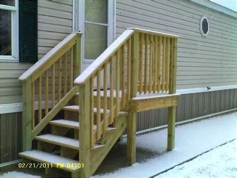 mobile home decks  stairs