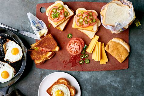 grilled cheese with jalapeño tomato and fried egg recipe nyt cooking