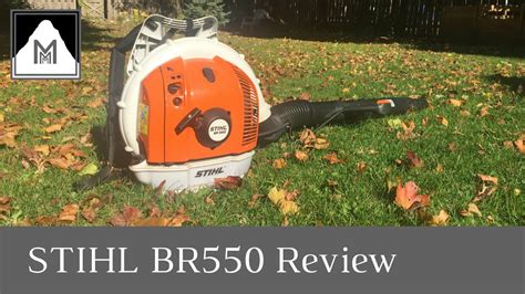 product review stihl br backpack blower youtube