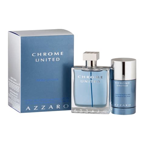 azzaro chrome united zestaw woda toaletowa  ml dezodorant sztyft  ml perfumypl