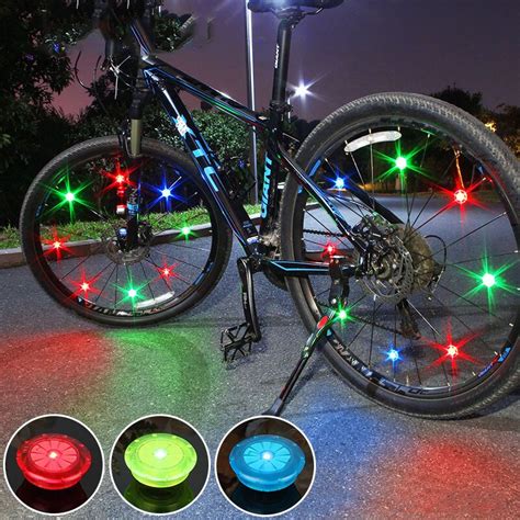 fietslicht kleurrijke mini led fiets licht met batterij bike wheel spoke light running lights