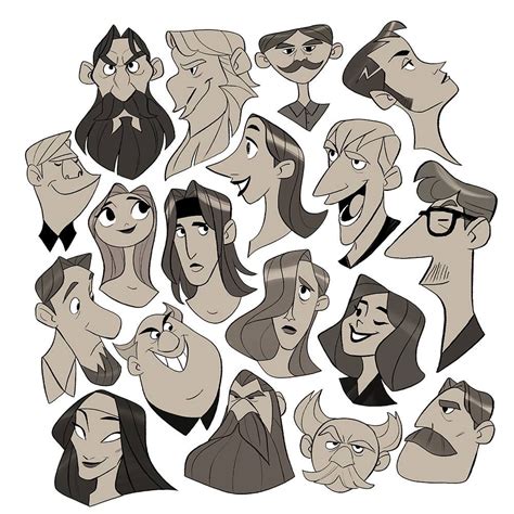 head shapes character design challenge character design cartoon character design tutorial