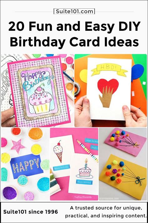 homemade diy birthday card ideas suite