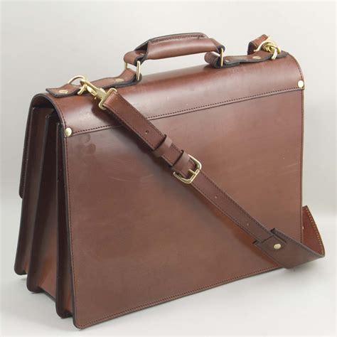 standard handmade leather briefcase henry tomkins