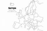 Europe Map Coloring Pages Blank Political Pdf Getcolorings Maps Getdrawings Printable Color Colorings sketch template
