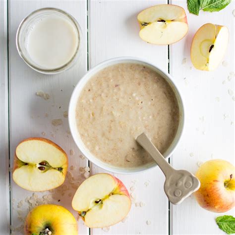 milch getreide brei mit apfel eatmovefeel
