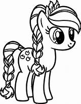 Pony Little Coloring Cartoon Wecoloringpage Pages sketch template