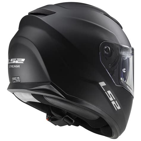 ls ff stream evo solid matt black ls  full face helmets motostorm