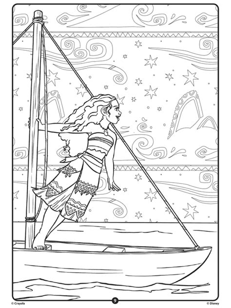 disney adult coloring page moana coloring pages