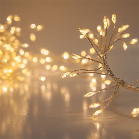 novelty lights warm white led fairy garland lights silver wire