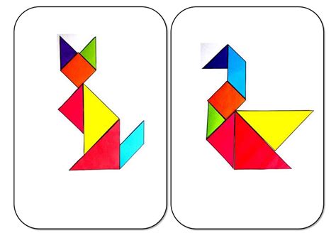preschool animal tangrams clipart