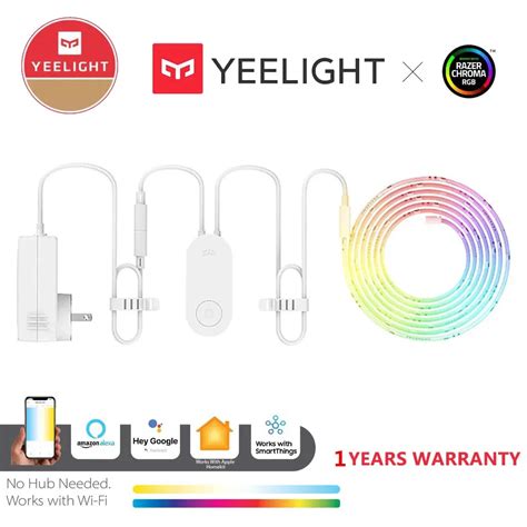 xiaomi yeelight rgb lightstrip  intelligent light band smart home phone app wifi colorful lamb