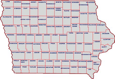 iowas geographic landforms  regions