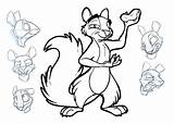 Nut Job Coloring Pages Aiden Squirrel sketch template