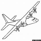 Hercules 130 Avion Vliegtuig Clipart Lockheed 130j Drawings C130 Printen Printable Thecolor Topkleurplaat Aviones C130j 130h Opslaan sketch template