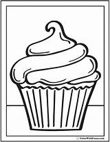 Coloring Cupcake Pages Cupcakes Pdf Printables Print Clipart Swirl Kids Printable Colouring Cup Swirled Party Sheets Outline Cakes Adult Customize sketch template