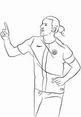 Coloring Pages Zlatan Soccer Ibrahimovic Colorear Printable Players Para Colorir Color Print Bale Ibrahimović Gareth Google Da Leit Drawing Choose sketch template