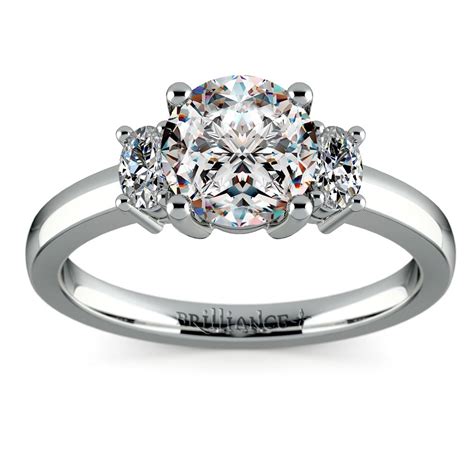 Oval Diamond Engagement Ring In Platinum 1 3 Ctw