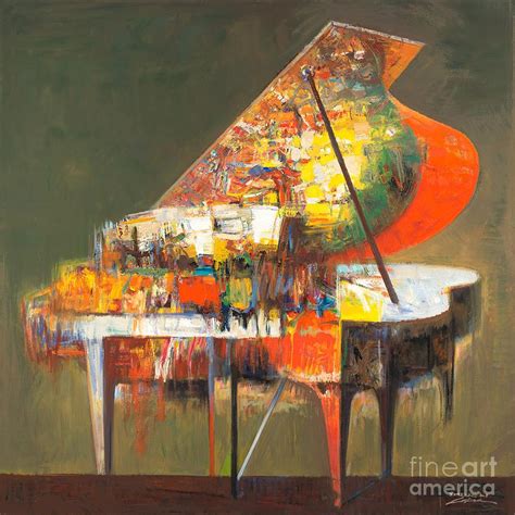 Piano No 22 Classical Music Painting By Zheng Li