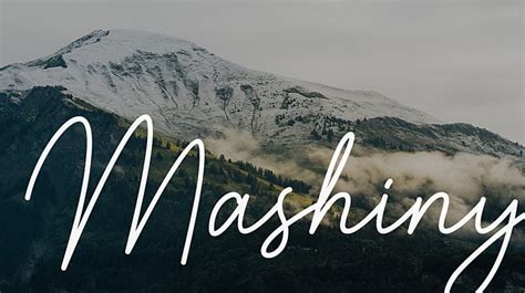mashiny font    desktop webfont