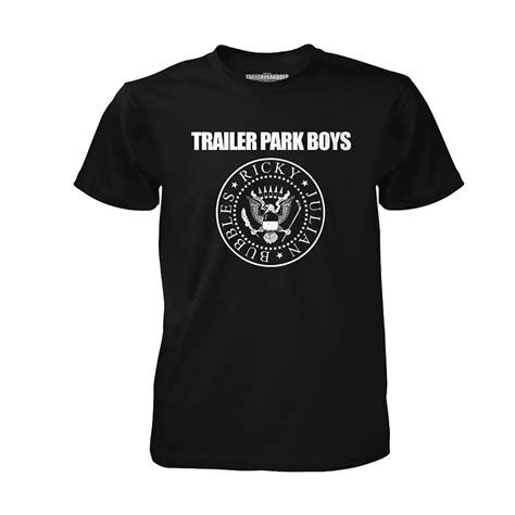 tpb crest black  shirt shop  trailer park boys official store