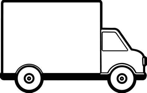 truck delivery coloring page wecoloringpagecom