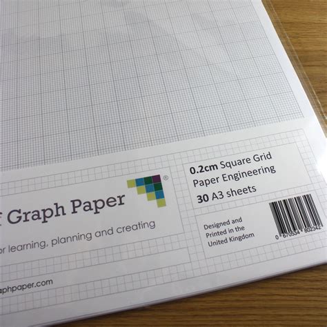 graph paper mm cm squared engineering  loose leaf sheets