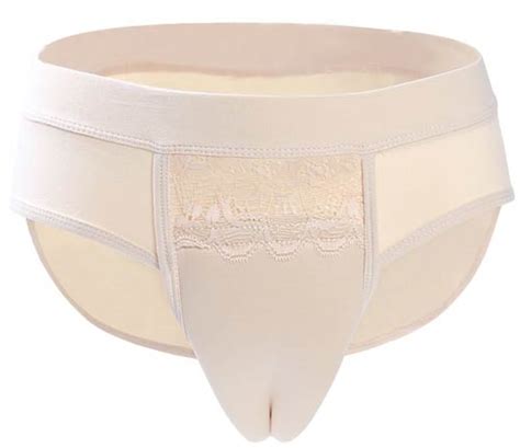 hiding gaff panty shaping camel toe brief thong for crossdresser