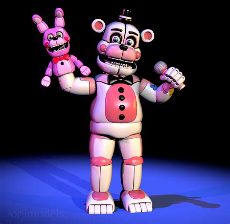 Prototype Funtime Freddy With Bonnet Fivenightsatfreddys