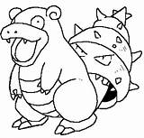Pokemon Slowbro Coloring Mega Slowpoke Drawings Template Pages Sketch sketch template