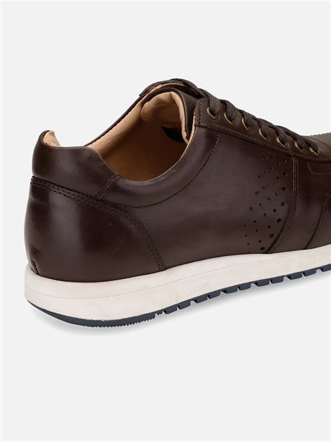 buy  genuine leather brown sneakers hats  accessories