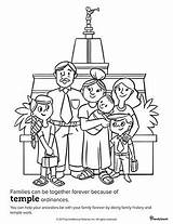 Temple Ordinances Family Lds Coloring History Pages Forever Together Families Father Drawing Daughter Daughters Three Primary Ancestors Because Help Book sketch template