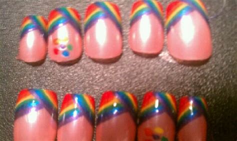 nail polish addict gay pride nails
