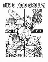Coloring Pages Health Grains Choices Protein Good Healthy Food Related Color Group Fitness Poker Eating Exercise Preschoolers Foods Healthfitness Pg sketch template