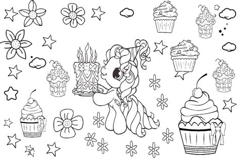 unicorn birthday cake coloring pages fuegoder revolucion