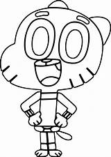 Gumball Watterson Wecoloringpage sketch template