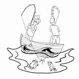 Coloring Fisherman Pages Amusing Fishermen Kids Peter Fishing Big Jesus Simon Themed sketch template