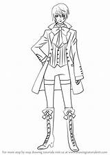 Butler Alois Trancy Draw Drawing Anime Step sketch template