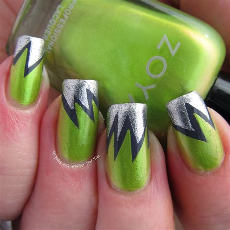 it s all about the polish explosion nail art zoya tangy kelly and trixie