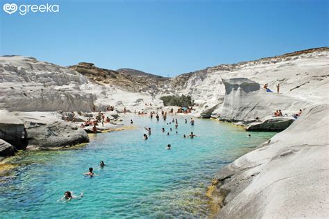 beaches  milos greece greeka